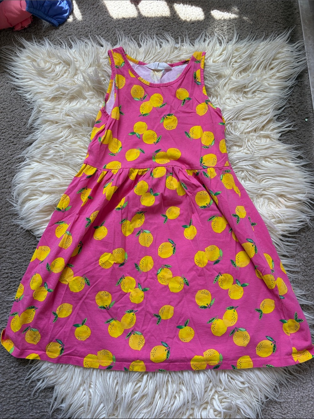 H&M girls lemon print dress